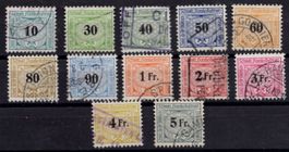 Lot Eisenbahnmarken  0.10Rp.  -  5.Fr.