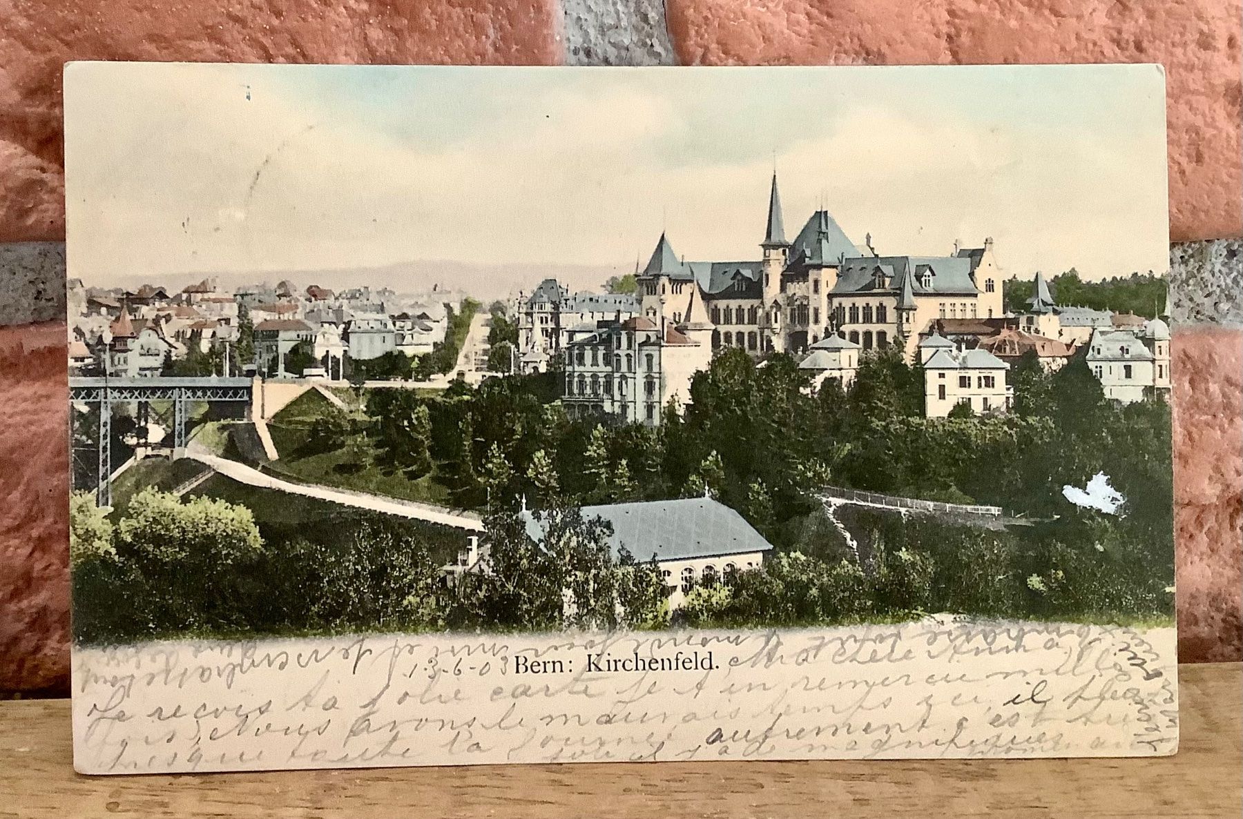 Ansichtskarten: 1903 - KIRCHENFELD Quartier & Landesmuseum in Bern – Gebraucht aus Root von ENGLAND-TREASURES