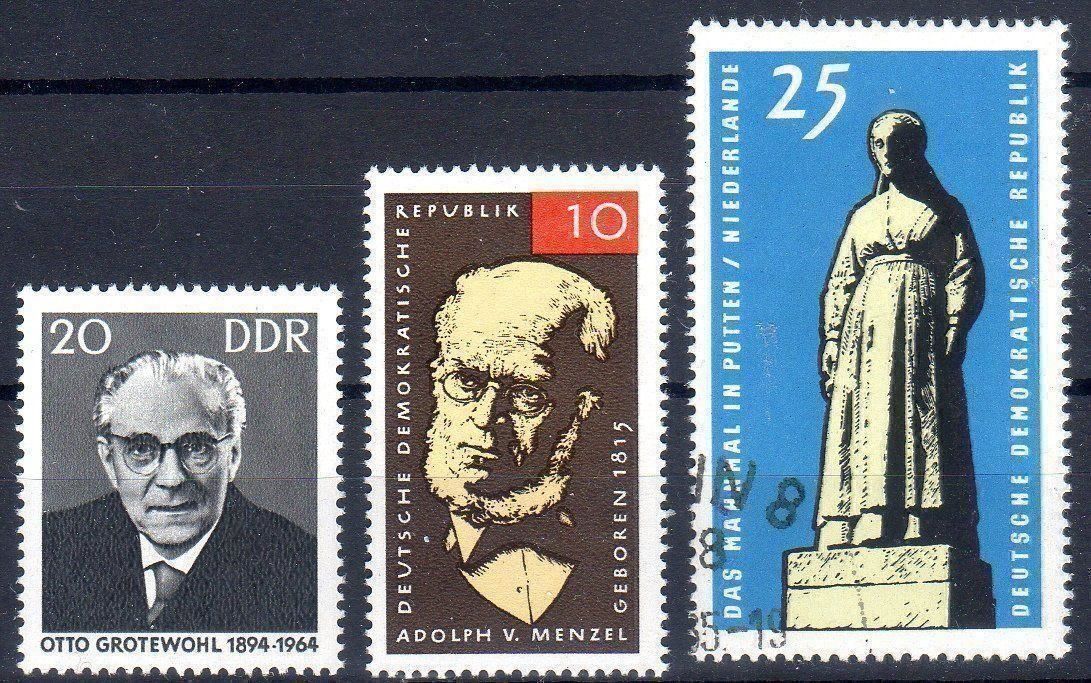 Tutti i francobolli: 1965 3 MARKEN ERHALT SIEHE SCAN - A210 – Usato da Losone venduto da EM2019