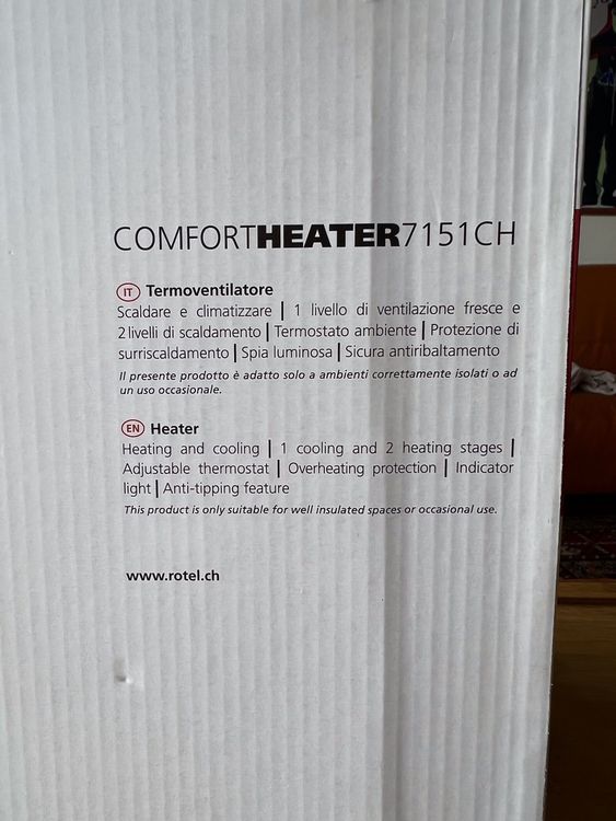 Rotel Comfort Heater 7151 Elektrische Heizung