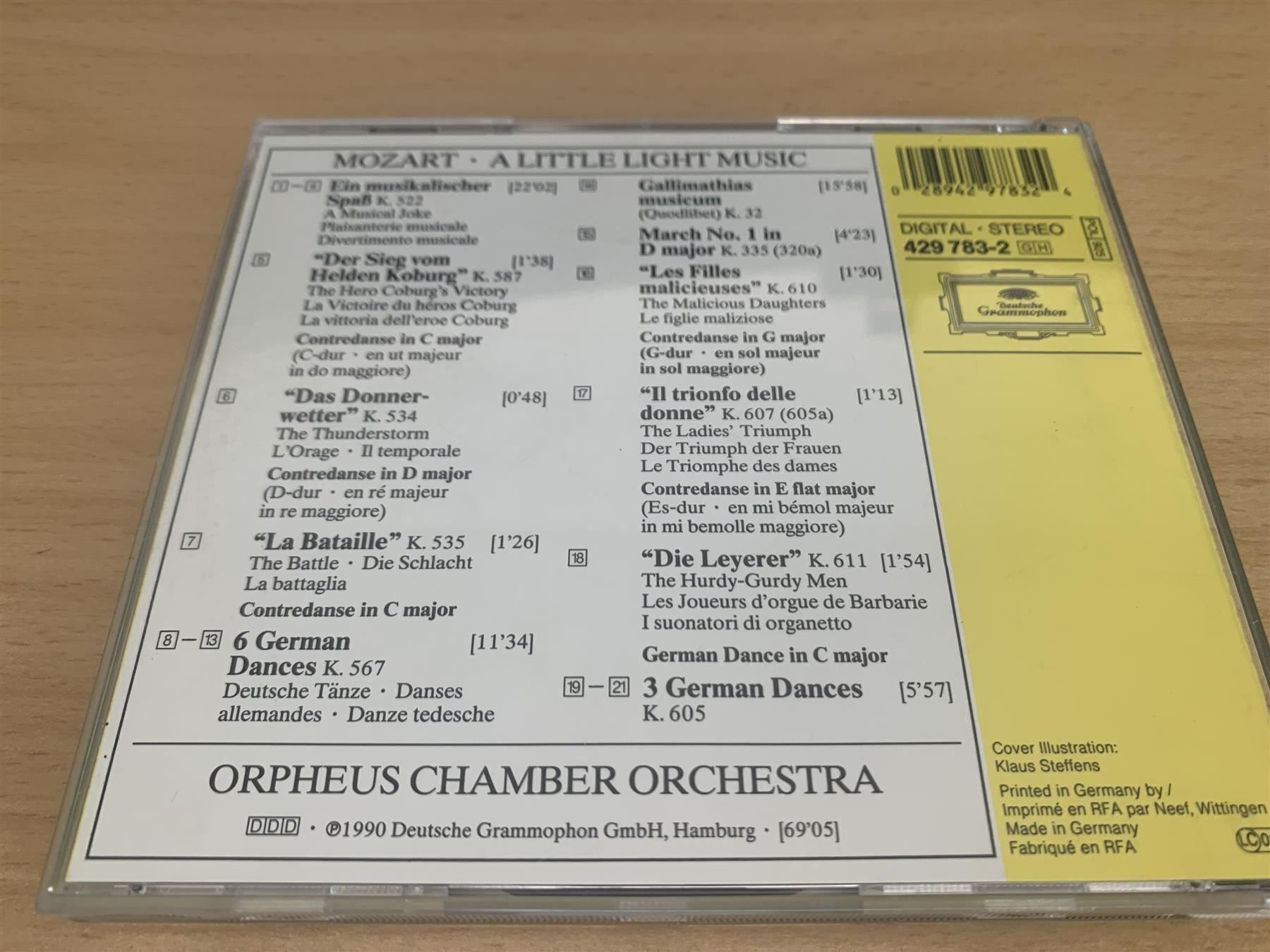 CDs: Mozart - A Little Light Music – D'occasion à Rikon im Tösstal par Alpenmutz 1
