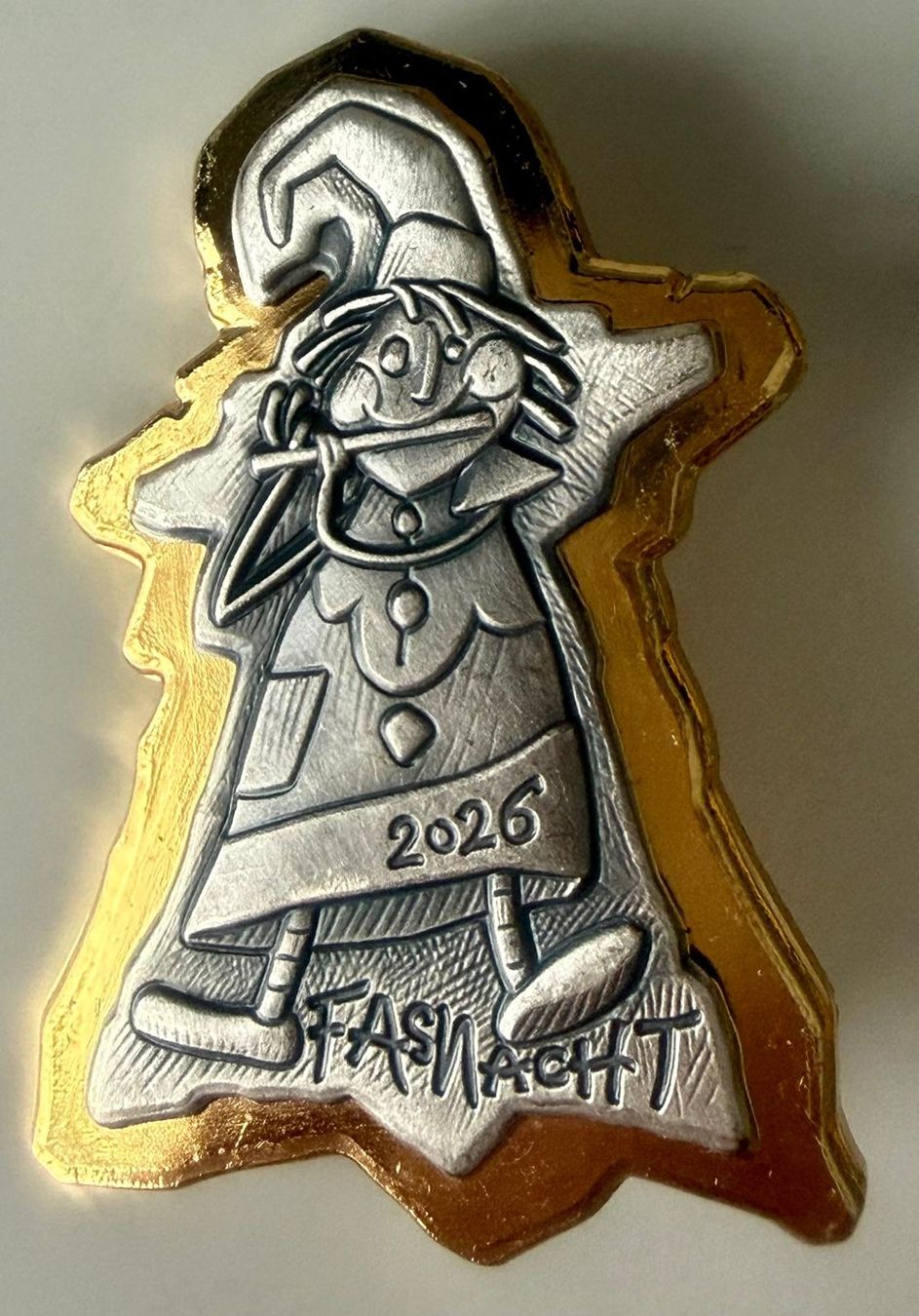 Broche Vintage Blason Fasnacht Suisse Années 1960 - Cuivre - Pour Carnaval