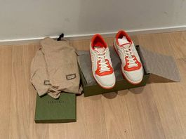 Gucci MAC80 Sneaker Canvas Orange Neu OVP Gr. 43.5