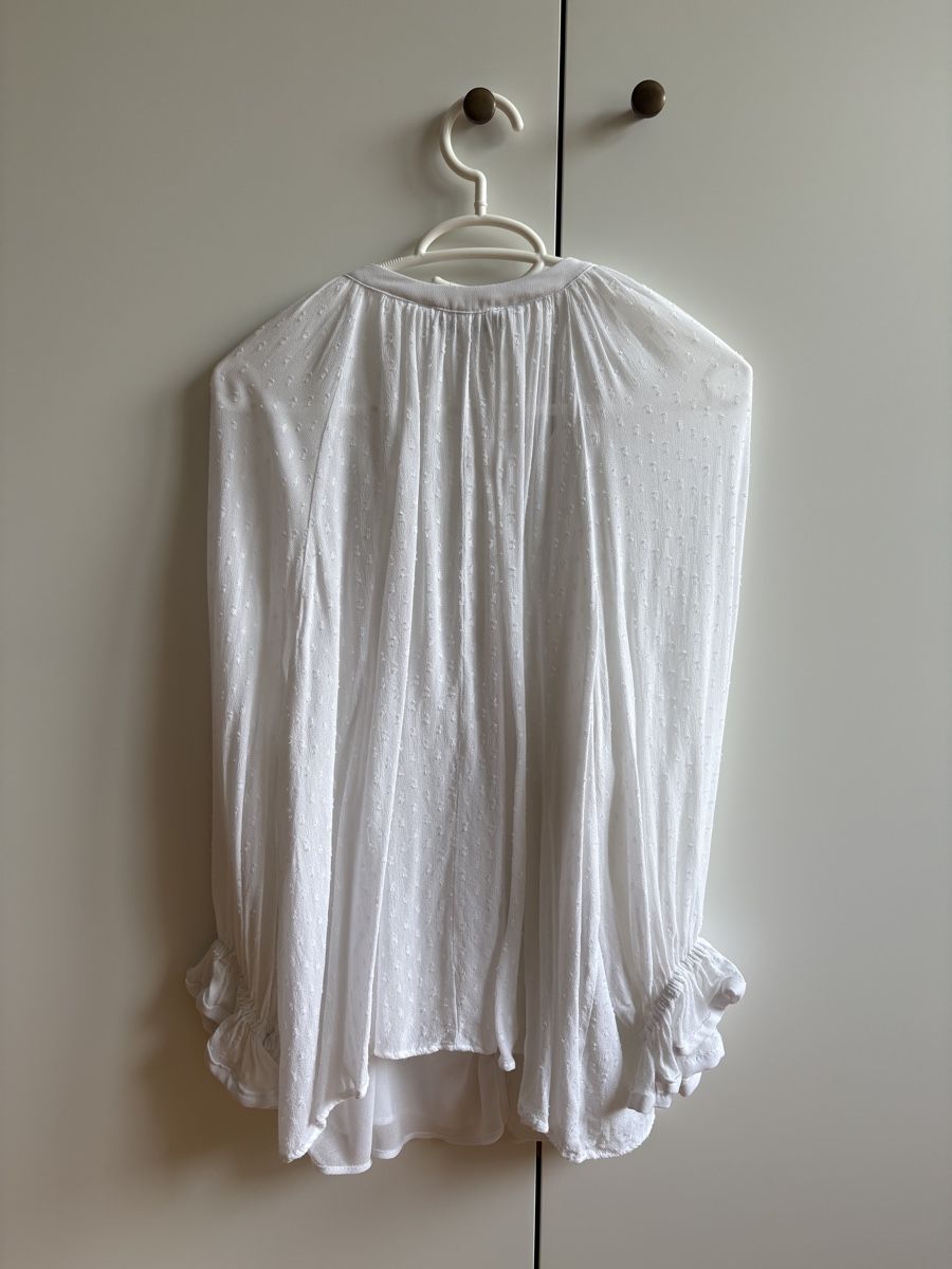 Zara Camicette: Weisse Bluse, Zara, Grösse L – Usato da Zürich venduto da Sera.13 1