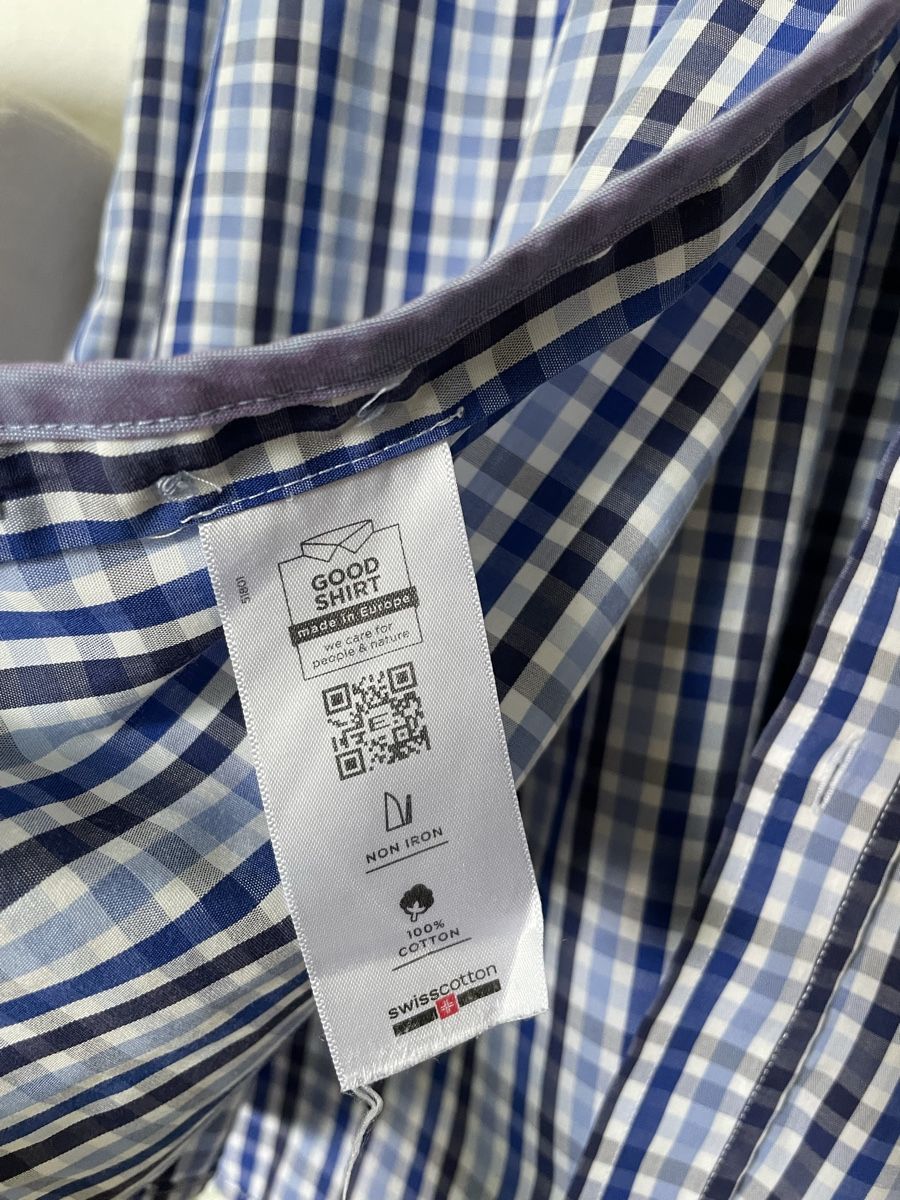 Camicie: Herren Hemd blau karriert Gr 46 – Nuovo (secondo la descrizione) da Emmenbrücke venduto da Ladyboutique 5