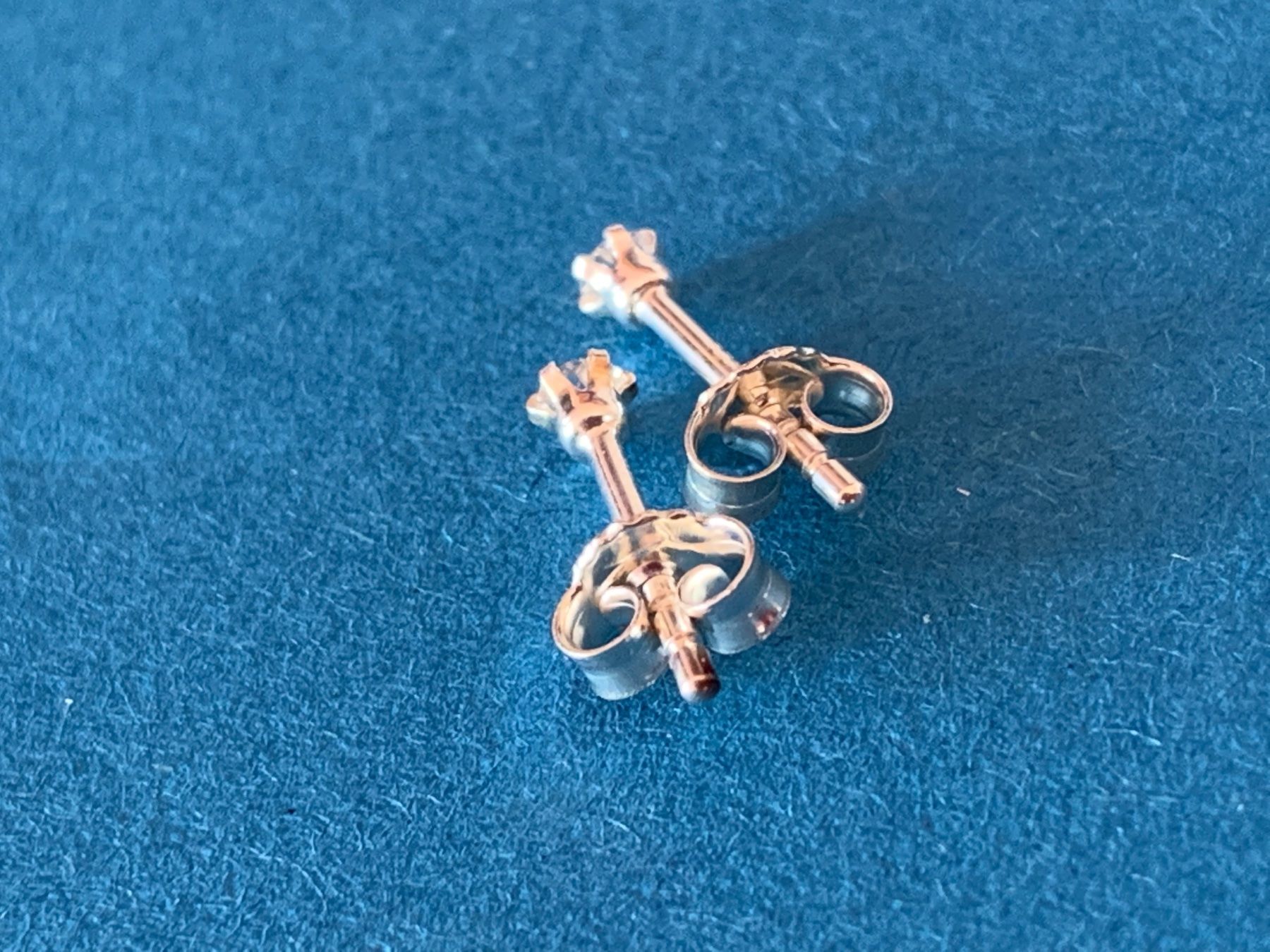 Ohrringe & -stecker: Silber-ohrstecker weiss (6kant) – Gebraucht aus Dittingen von Bijoubelle 5