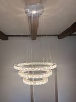 Luxus LED Kristall-Kronleuchter 3-Ring dimmbar inkl. FB