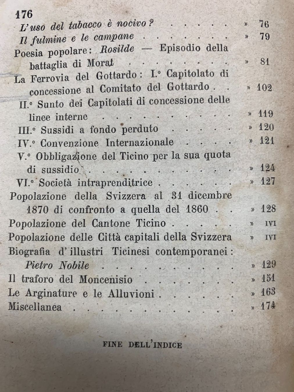 Libri: Ticino - "Almanacco Popolare - 1872" – Usato da Sorengo venduto da 74in 3