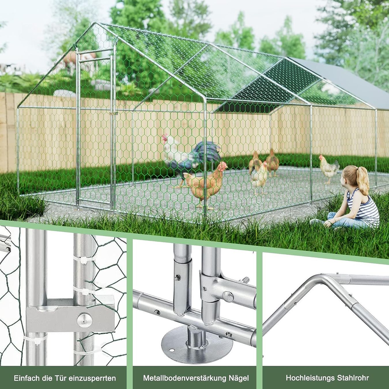 Gabbie, trasporto & Sicurezza: Hühnerstall 3x6x2m Laiham – Nuovo e nell'imballaggio originale da Bottighofen venduto da zaap 2