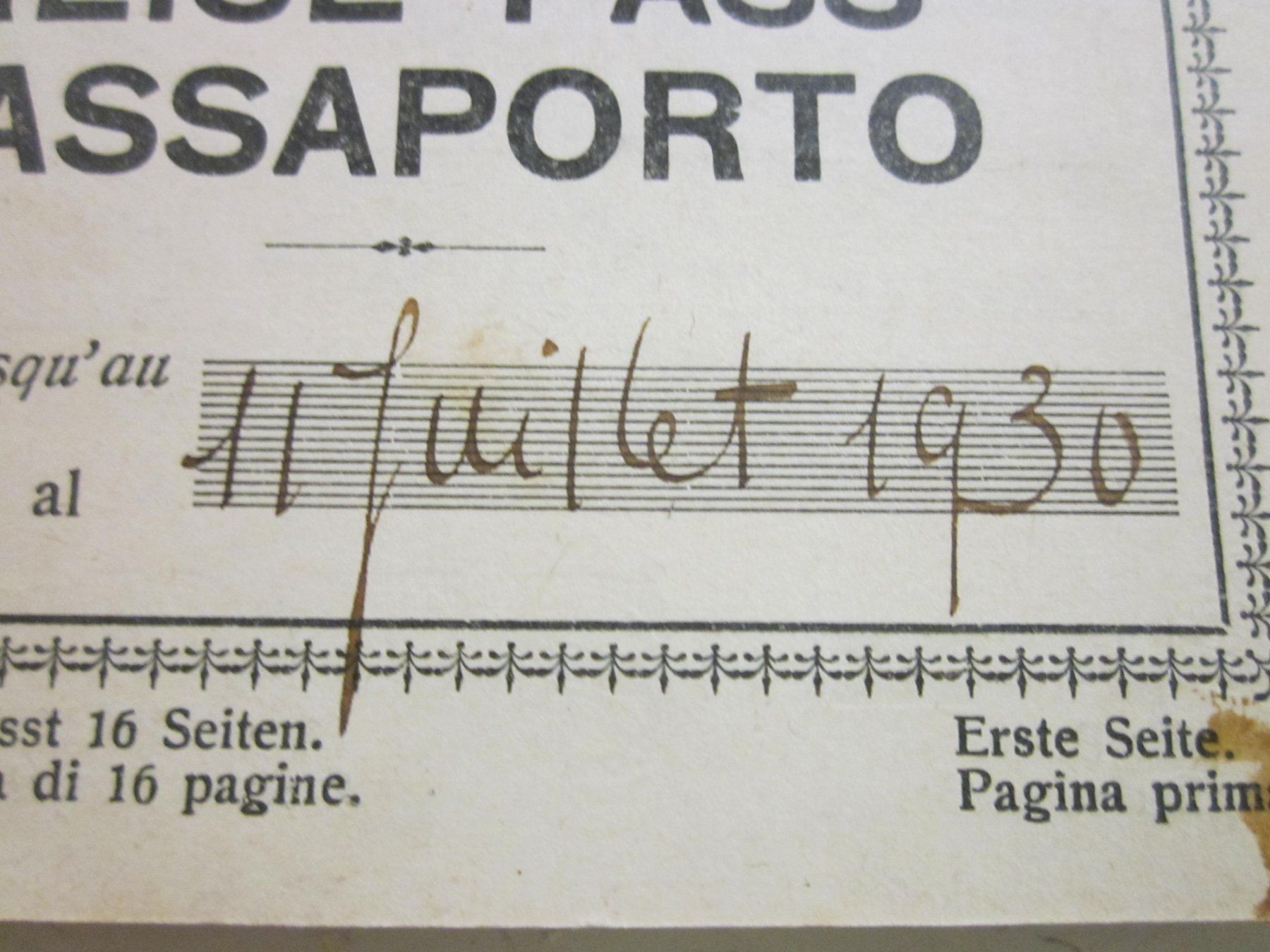 Documents: Passeport Suisse Schweizer Pass 1930 – D'occasion à Grand-lancy par kohler333 1