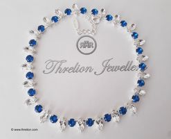 Threlion Halskette mit Sarovski Kristallen