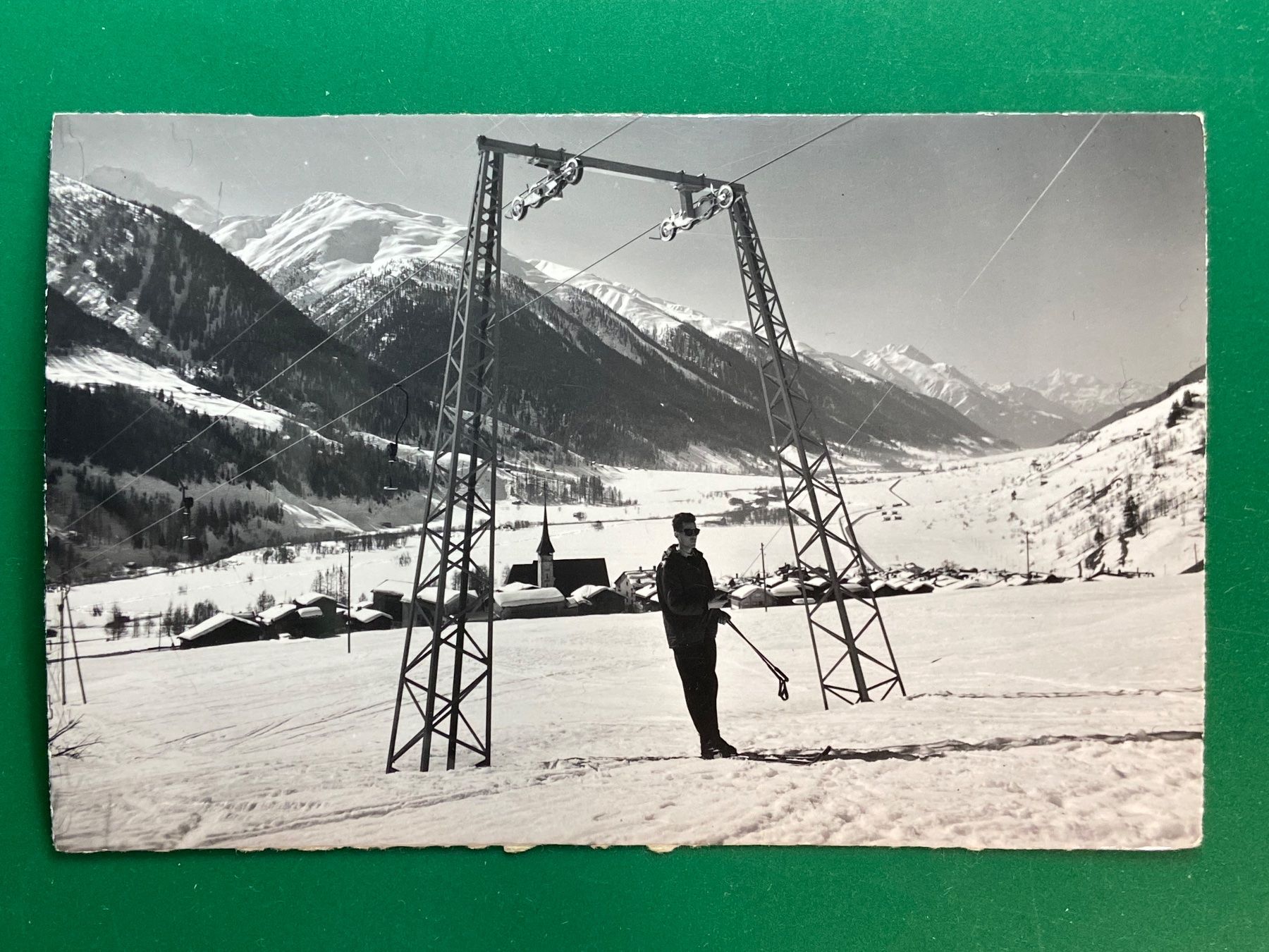Cartoline postali: Skilift in Münster VS – Usato da Steg VS venduto da danwer74