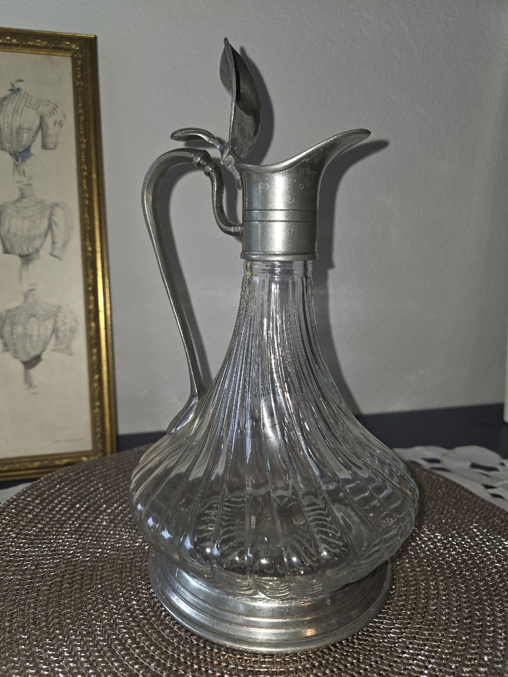 Caraffe: Karaffe Glas Zinn Deckel Gebraucht 1.7 l – Usato da Aegerten venduto da Jos_zem 2