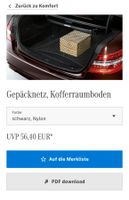 Gepäcknetz, Kofferraumboden original für MB oder AMG Modelle