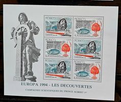 MONACO Bloc ** EUROPA 1994 les Découvertes