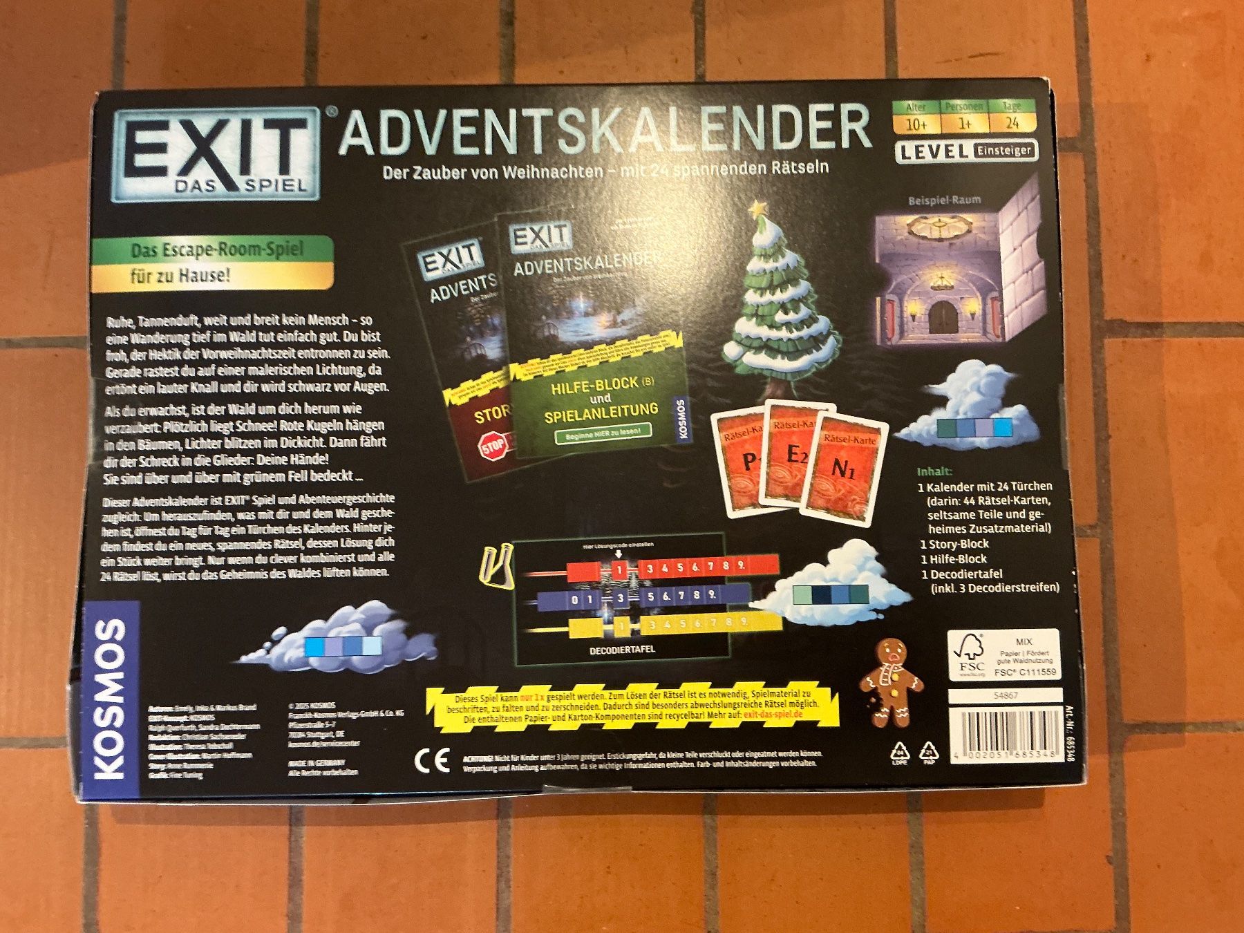 Kosmos Kalender: Exit Game Adventskalender  Neu – Neu und originalverpackt aus Zuerich von mok2nd 2