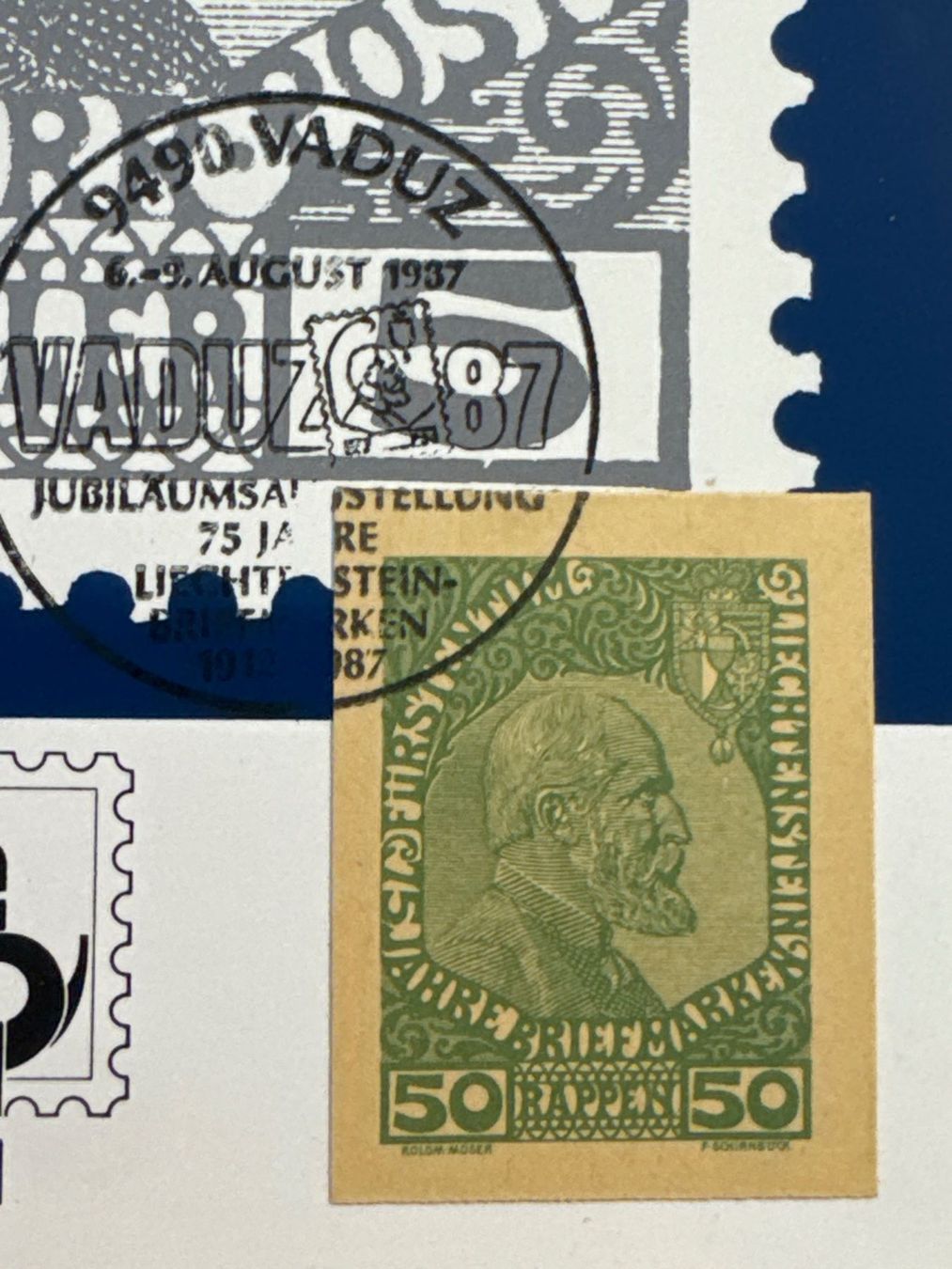 Tutti i francobolli: 1987 Erste Briefmarke Liechtenstein – Usato da Küssnacht am Rigi venduto da POSTOMASTER 1