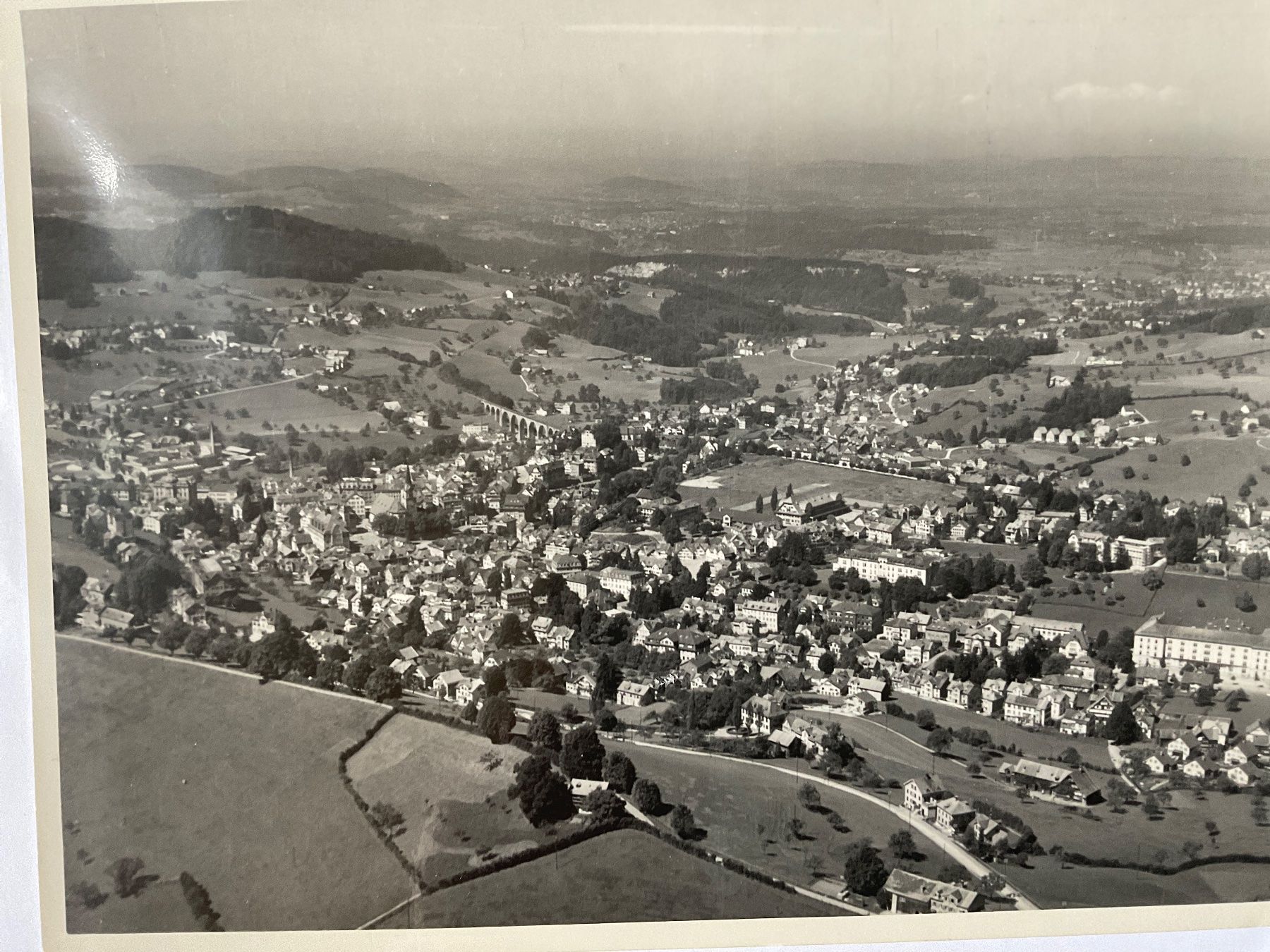 Cartoline postali: Luftaufnahme Herisau, 1948 – Usato da Tecknau venduto da bleilaus