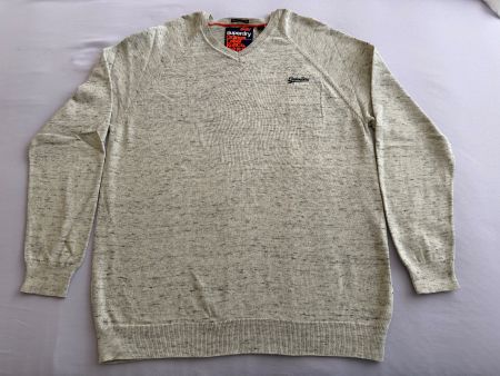Superdry Pullover mit V-Ausschnitt Gr Large - Guter Zustand