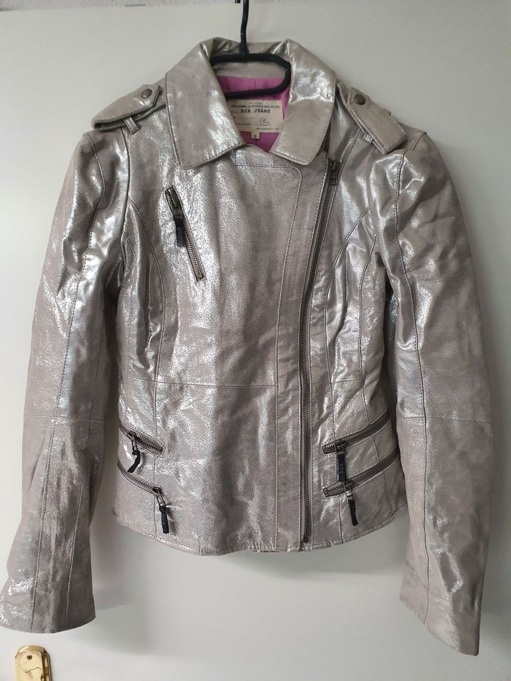 Giacche: Designer-Lederjacke Einzelstück Silber Gr 36/38 – Nuovo (secondo la descrizione) da Rheineck venduto da aron012 6