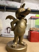 Tabaluga Figur aus Kunstoff, goldig! - Ein Sammlerstück!