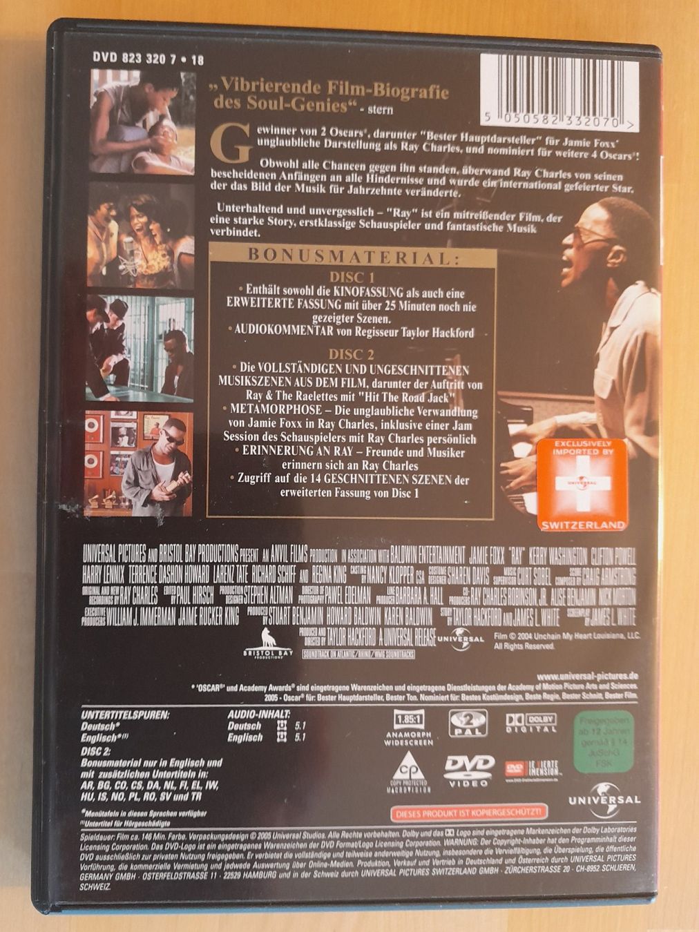 Tutti i DVDs: RAY (2004) / DVD & OST-CD BUNDLE (2 DVD's & 1 CD) – Usato da Gelterkinden venduto da Tri-Tra-Trallala 3