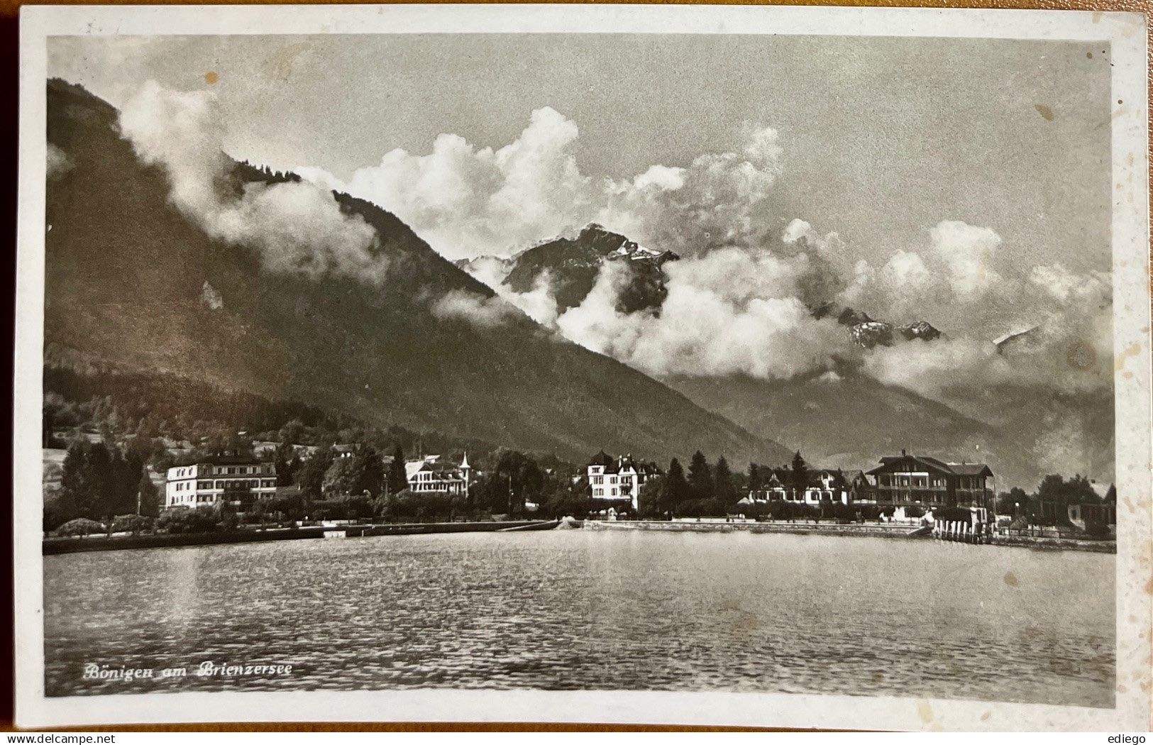 Ansichtskarten: Bönigen am Brienzersee. 1931 – Gebraucht aus Lutry von Ediego