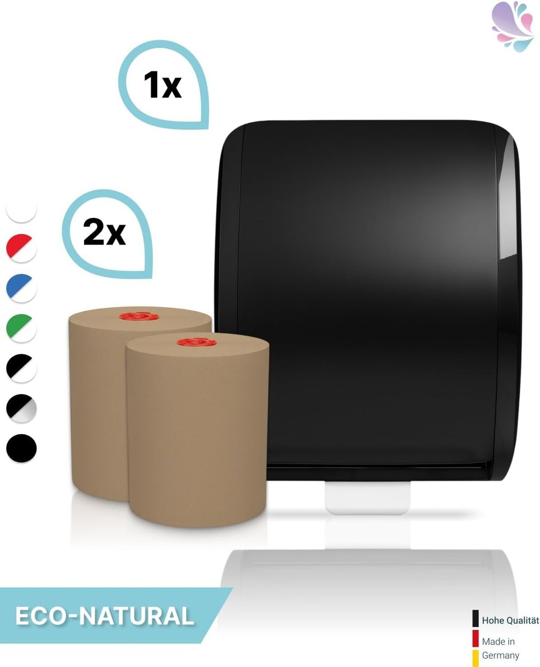 Portasciugamani: Handtuchrollenspender Set Schwarz Autocut – Nuovo e nell'imballaggio originale da Suhr venduto da SchnapperCH 2