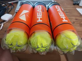 HEAD Tennisbälle – 3 Dosen / 12 Stück – neu