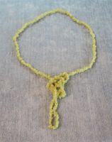 Perlenkette Serpentin Splitter