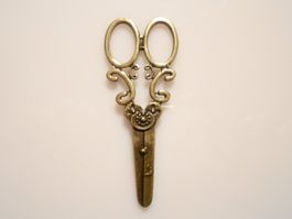 1 Stk.Schere, Messing Schmuckanhänger/-Teil.Twint:Ja.