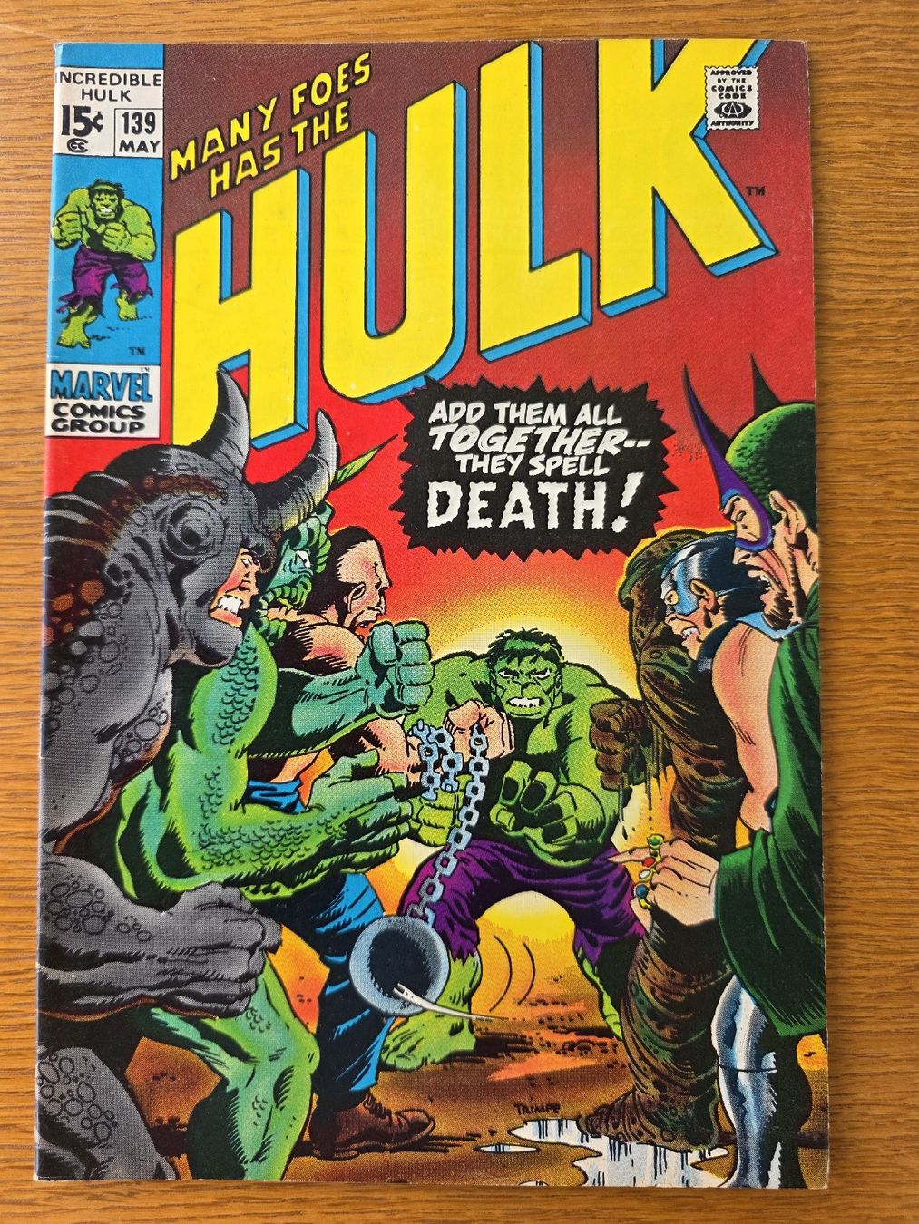 Comics: comics marvel group 1971 the  incredible Hulk originale usa – Gebraucht aus montsevelier von FREDERIC-B