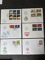 Briefmarken Liechtenstein 6 Ersttagsbriefe, Top Zustand!