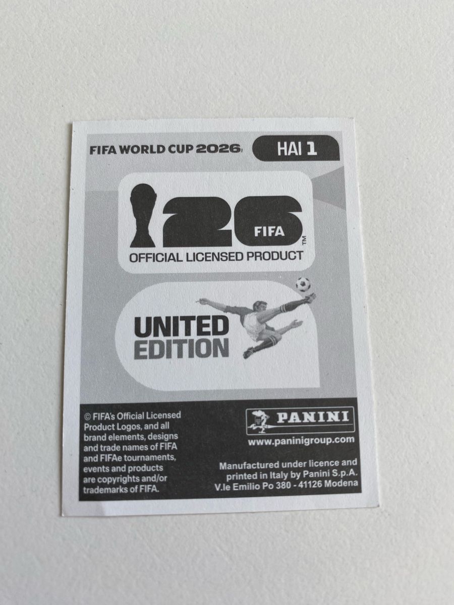 Panini Carte collezionabili: FIFA WM 2026 Haiti Wappen – Usato da Rotkreuz venduto da Once0 1