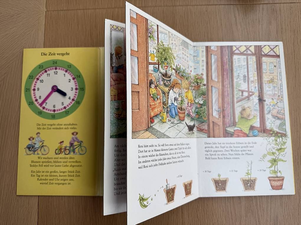 Bücher: Die Uhr und die Zeit Pappbilderbuch – Gebraucht aus Dietikon von Princessy 1