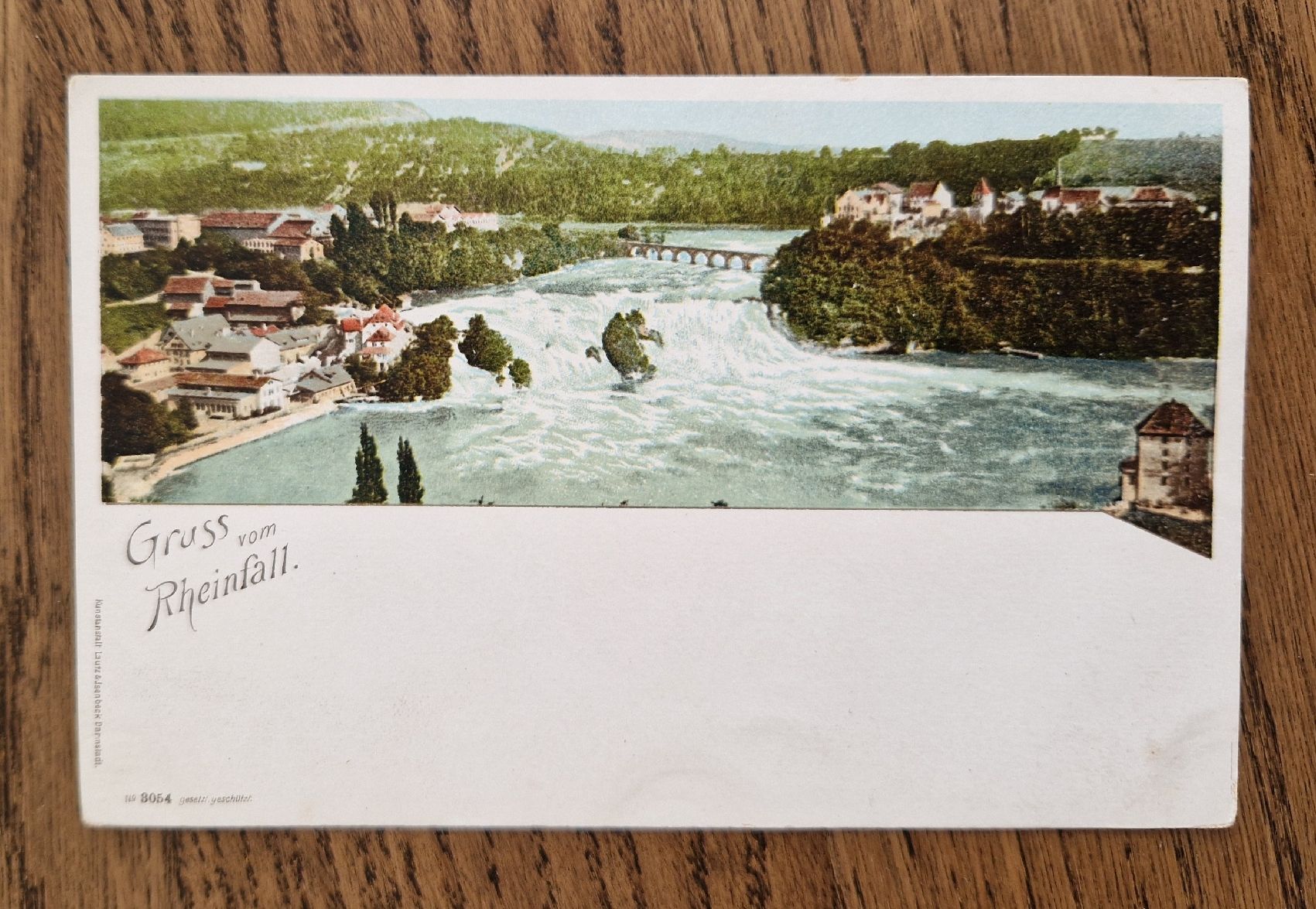 Cartoline postali: Gruss vom Rheinfall – Usato da Ebikon venduto da Donar50