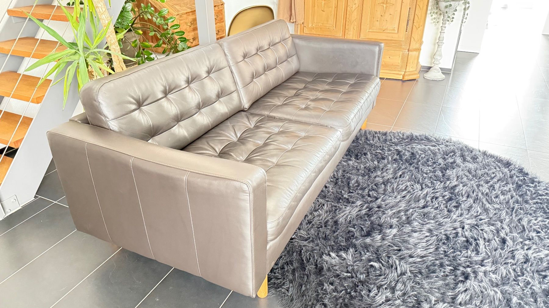 Divani: 3er Leder Sofa Ikea Landskrona – Usato da Sirnach venduto da sirni 8