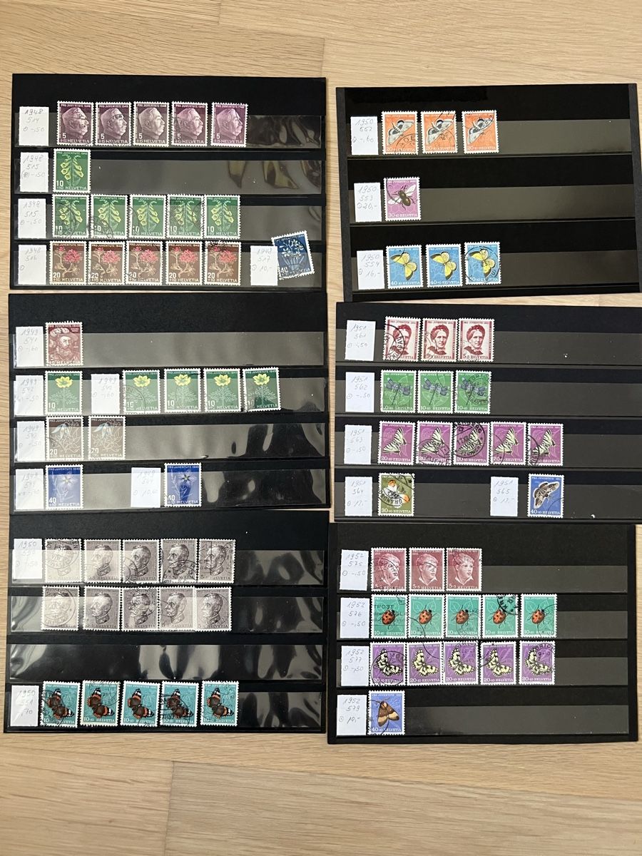 Alle Briefmarken: PJ Sammlung auf über 50Stk. Steckkarten – Gebraucht aus Braunau von Desil2511 5