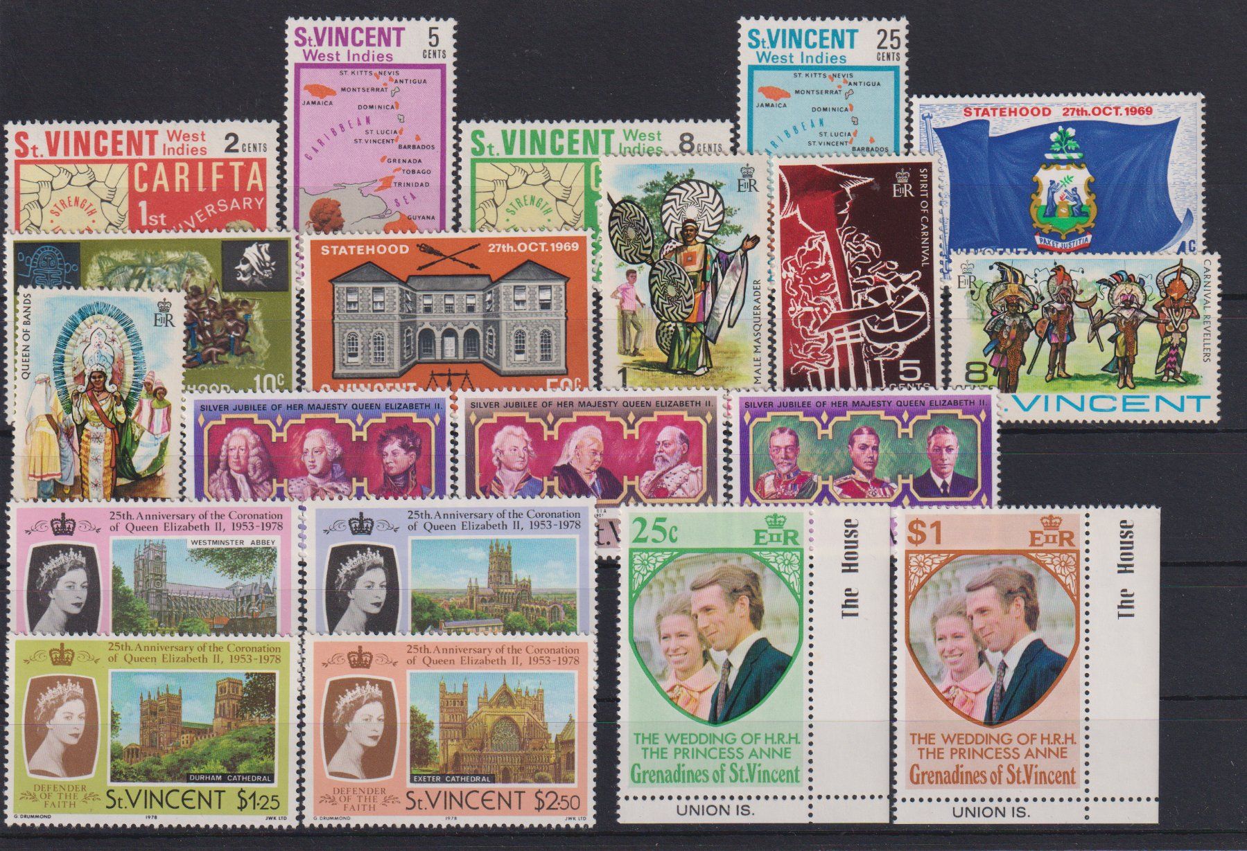 Tous les timbres: St. Vincent: Ausgaben ** – Neuf (Voir description) à Eschlikon TG par PhilCon