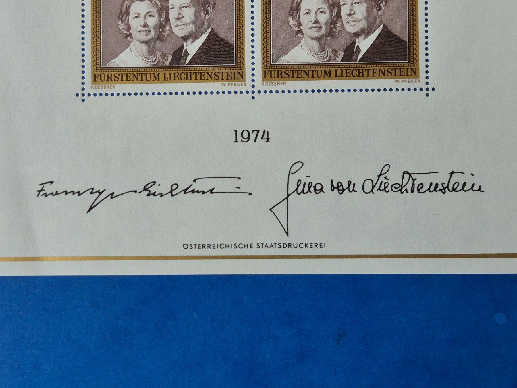 Tutti i francobolli: Briefmarkenbogen Fürstenpaar FL 1974 postfrisch – Nuovo (secondo la descrizione) da Seewen SZ venduto da SuperpumaDisplayTeam 3