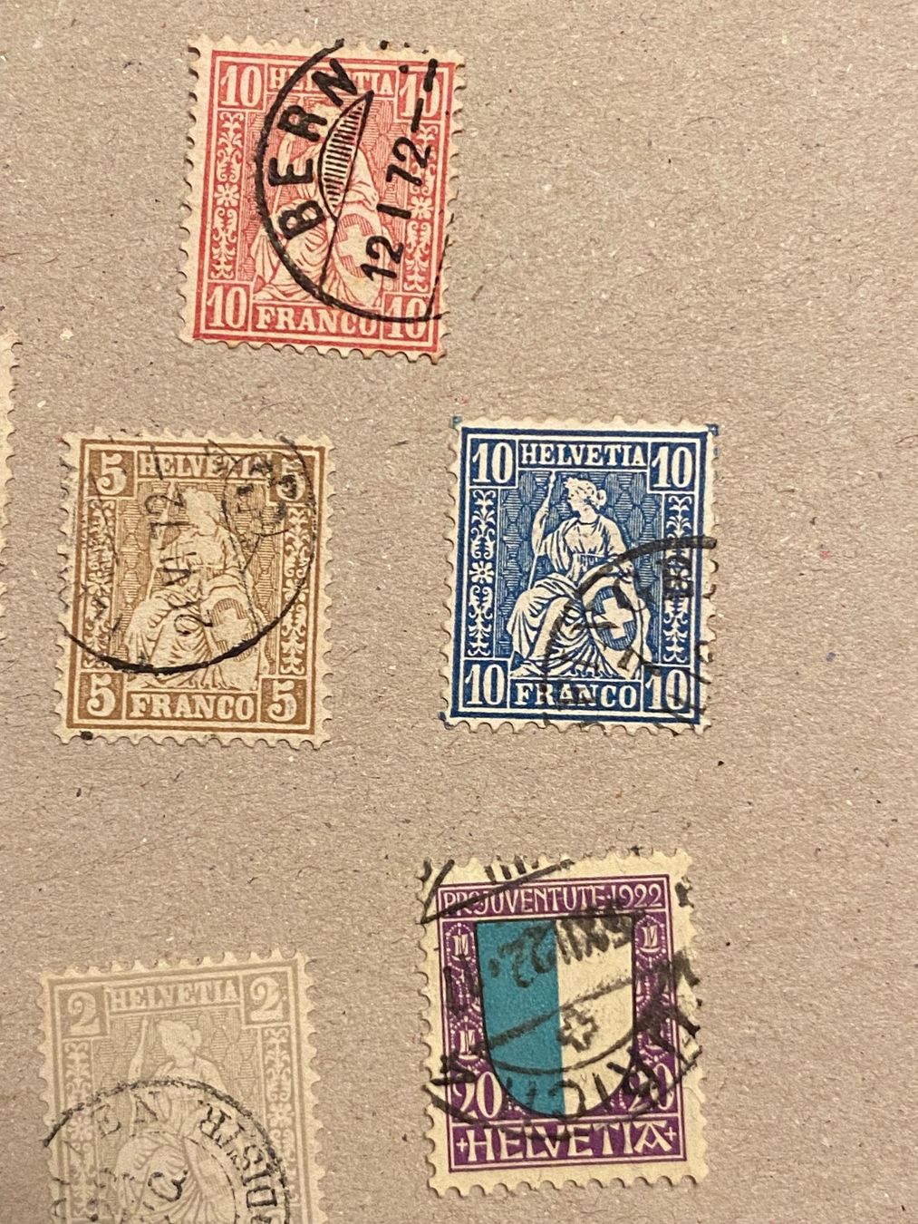 Tutti i francobolli: Lot, 7 Briefmarken – Usato da Aarau venduto da hilde47 3