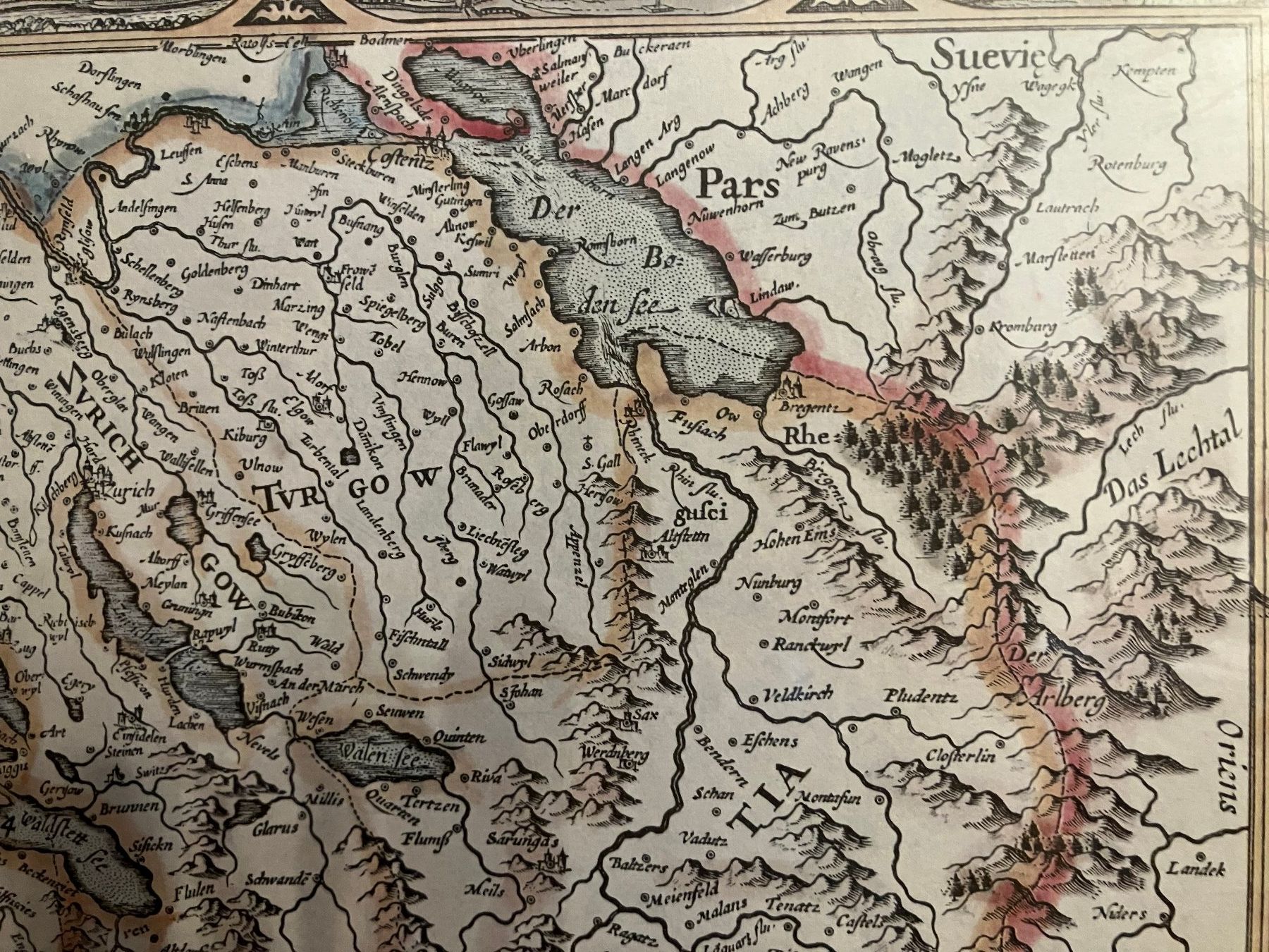 Foto & Immagini: Hondius, Jodocus, "Nova Helvetiae tabula" – Usato da Wolfwil venduto da Verbenia 5