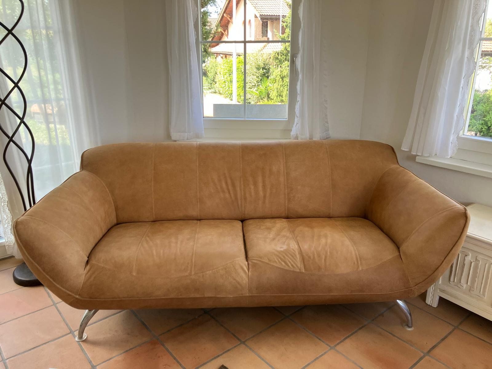 Divani: 2x Gutmann Collection 1867 Sofas – Cognac, Wildleder – Usato da Bergdietikon venduto da blessli99 1