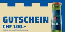 1 Gutschein Feldschloesschen CHF 100.-