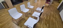 6 Designer Stühle / Arper Catifa 46 mit Armlehne, stapelbar