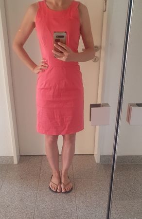 Orsay Sommerkleid, Gr. 36, Koralle, Baumwolle, Top Zustand!