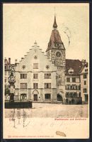AK Zug, Stadtkanzlei und Zeitthurm, 1903