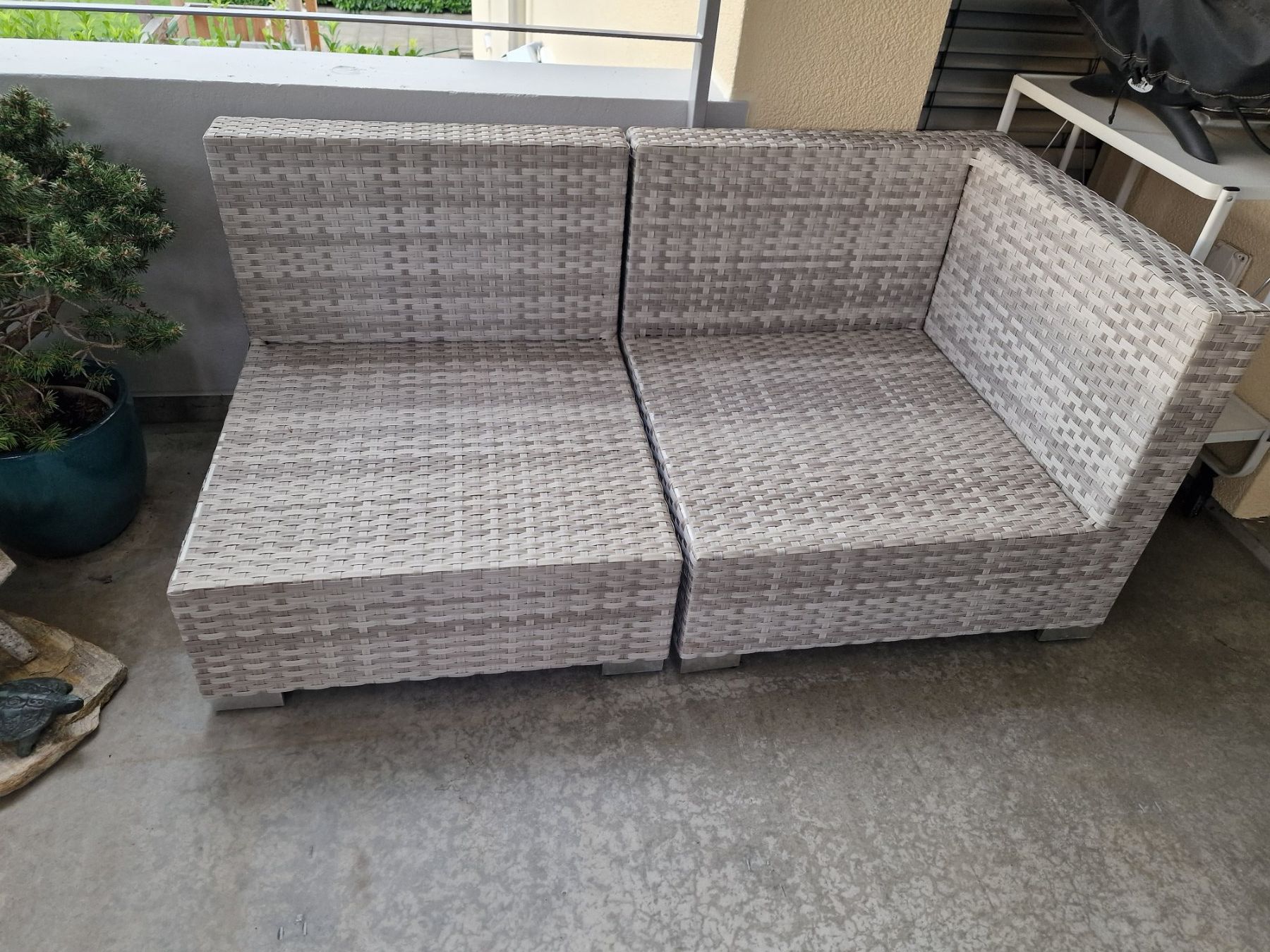 Divani: Outdoor Sitzecke, hellgrau-beige – Usato da Altendorf venduto da ani_st2d 4