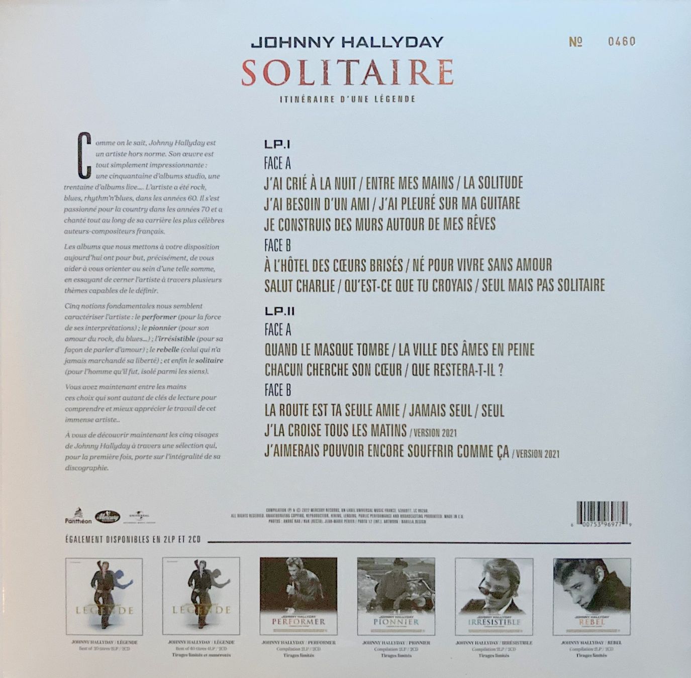 Dischi in vinile: JOHNNY HALLYDAY - SOLITAIRE – Nuovo e nell'imballaggio originale da Bottens venduto da hotter-than-hell 1