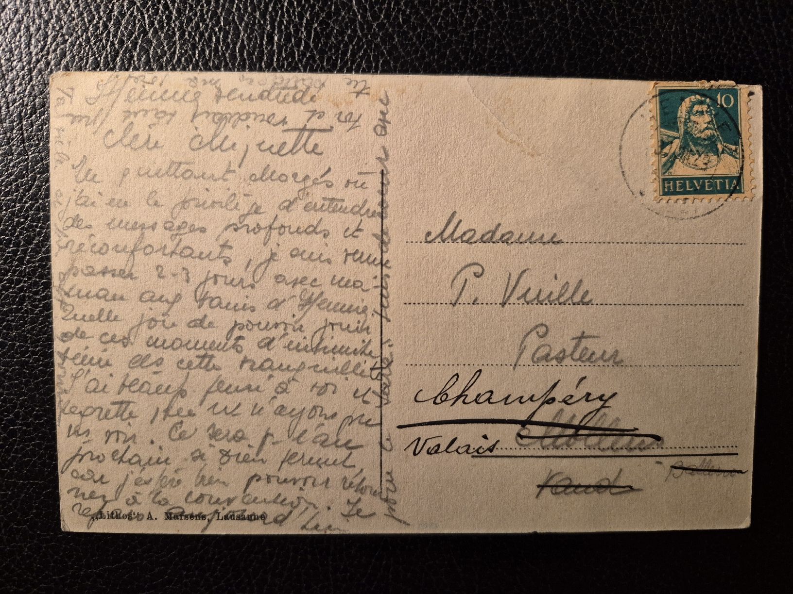Cartoline postali: HENNIEZ -LES-BAINS 1929 – Usato da Genève venduto da antade 1